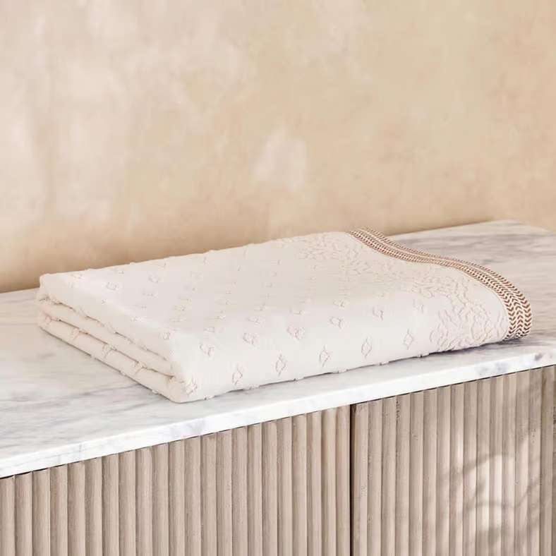 Pan Home Magnolia Bath Sheet Cream 90x150cm - Image 4