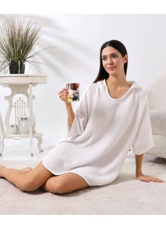 Destiny Hometex Unisex Hooded Organic Cotton Waffle Bathrobe  - Image 5