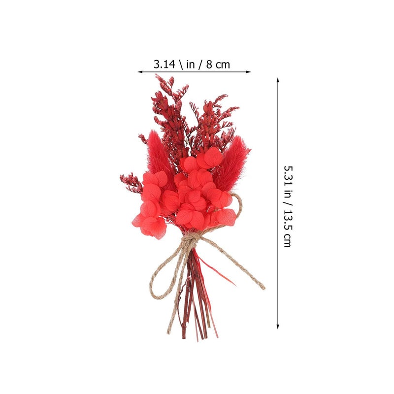 Mini Dried Flower Bouquet Set of 5 Preserved Flowers for Home Decor Wedding Centerpieces - Image 3