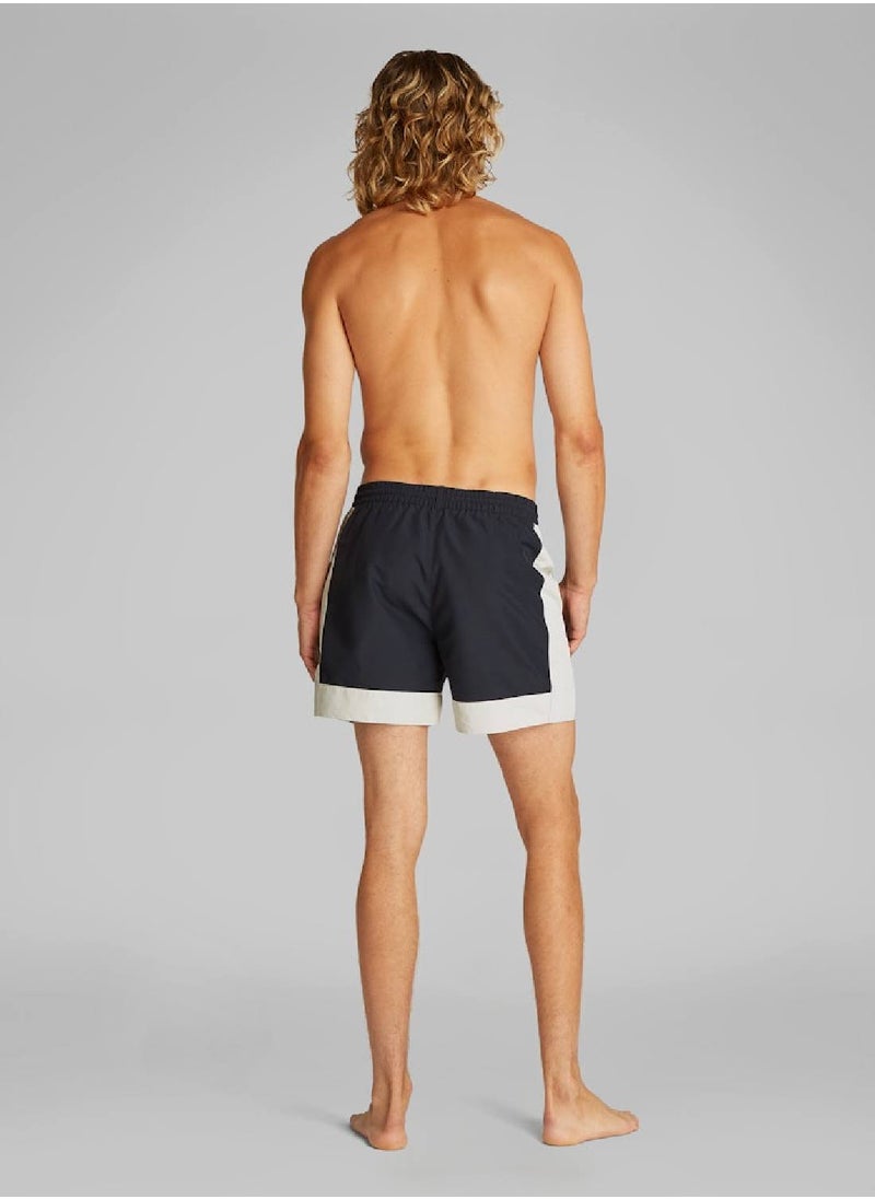 Calvin Klein Jeans - Men's Medium Drawstring Swim Shorts - Intense Power - Polyester, Blue - Image 1