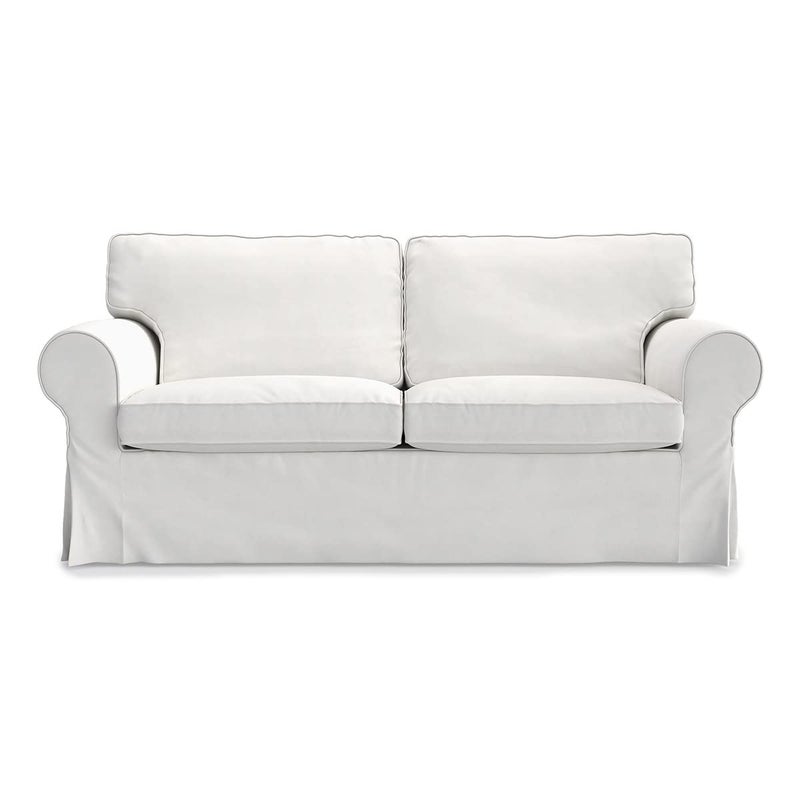 FMCTL FMCTL Ektorp Sofa Cover Replacement for IKEA Ektorp Loveseat Cover Ektorp 2 Seat Sofa CoverEktorp Loveseat Slipcover OnlyCool White 