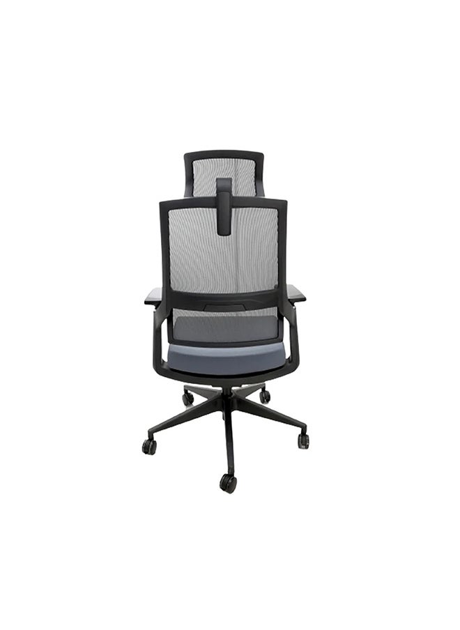 BACK COMFORT Ergonomic Office Chair Dual Back Support | Breathable Mesh Back | Comfortable Fabric Seat | Adjustable Height | 1 Year Warranty  - Image 2