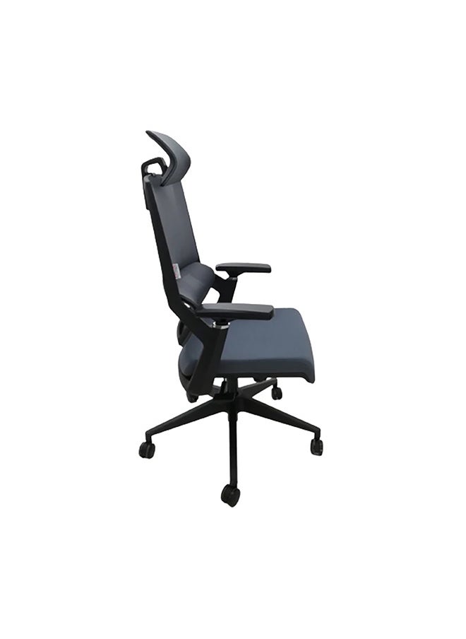 BACK COMFORT Ergonomic Office Chair Dual Back Support | Breathable Mesh Back | Comfortable Fabric Seat | Adjustable Height | 1 Year Warranty  - Image 3