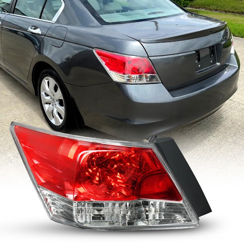 AUTOONE Honda Accord Tail Lights Compatible with 2008 2009 2010 2011 2012 Honda Accord Tail Light Assembly Left Driver Side Rear Factory OEM