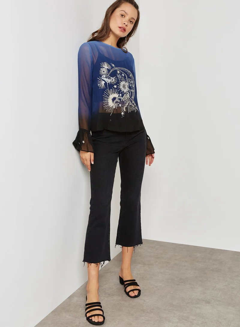 TOPSHOP Embellished Top