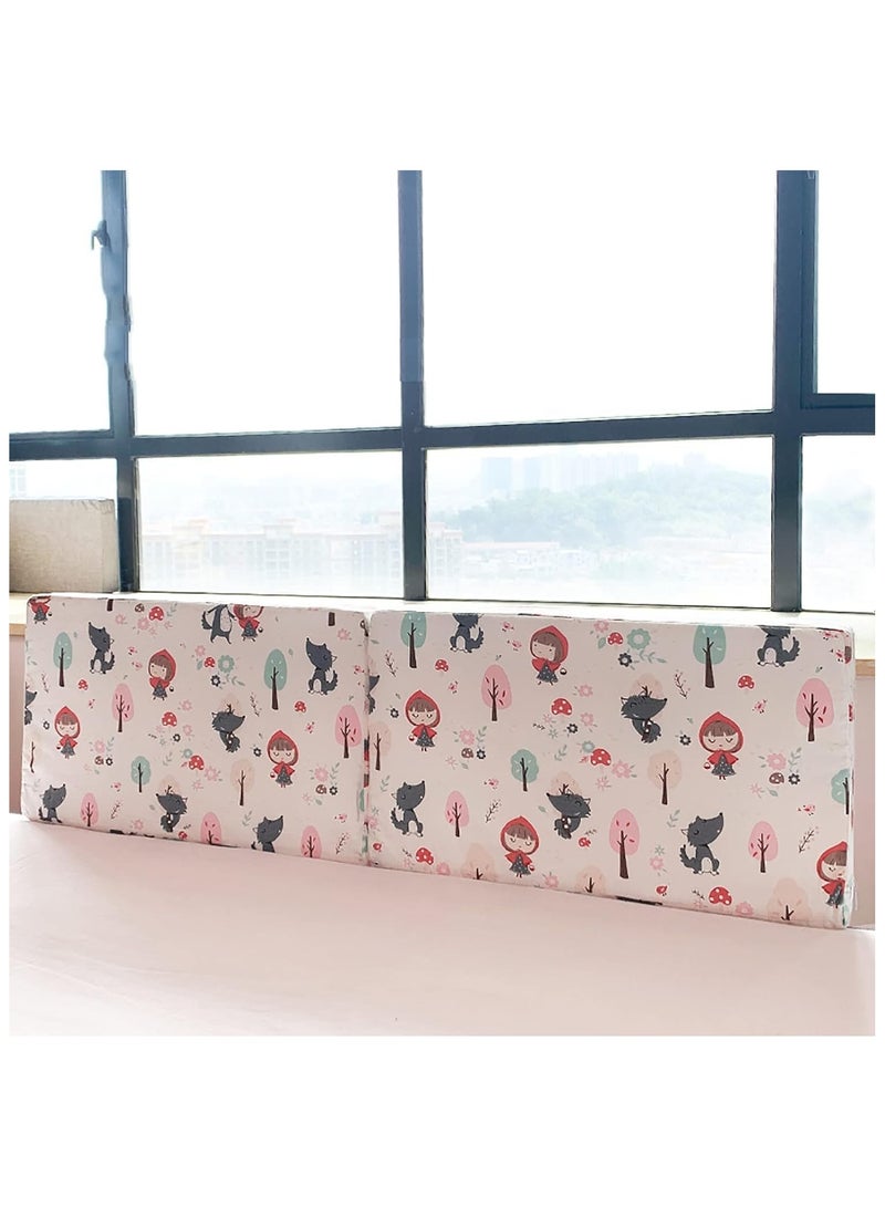 Bed Guard Rail for kids,Bed Safety Barrier Protection,Upgrade Reinforced Safety Soft Fence Protector Bed Guard Rail for Cribs,Height Adjustable Bed Rail Guard (Princess pattern-3pcs-50x28cm) - Image 4