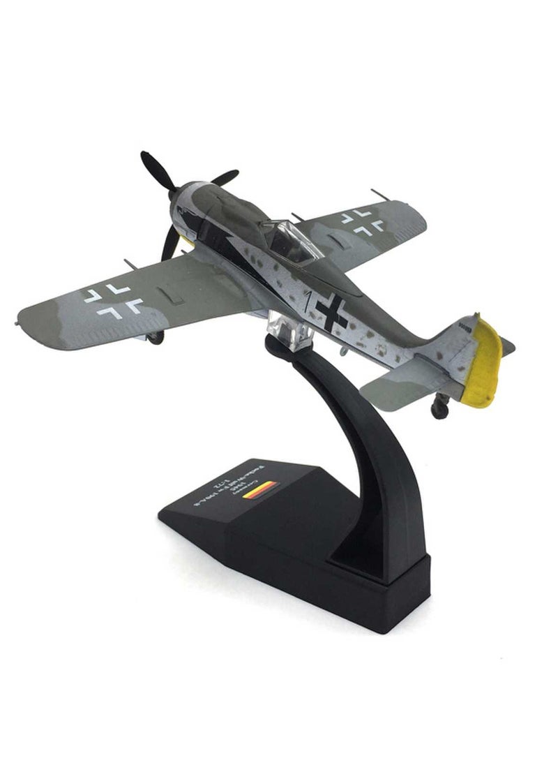 1/72 فوك وولف Fw-190 مقاتل سبيكة مقاتل طائرة نموذج طائرة هجوم طائرة عسكرية نماذج للكبار  - Image 1