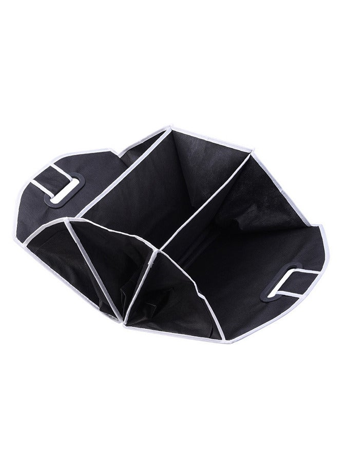 Car Boot Compartmental Organizer With 3 Compartments Multifunction Car Organizer Portable Foldable Trunk Organizer - Image 3