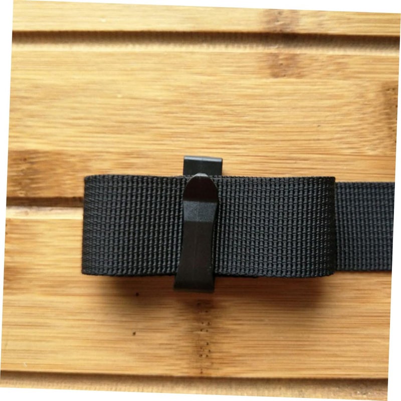 Black Outdoor Belt Clip Buckle Keeper Webbing Management Tool for Backpack Straps - Image 4