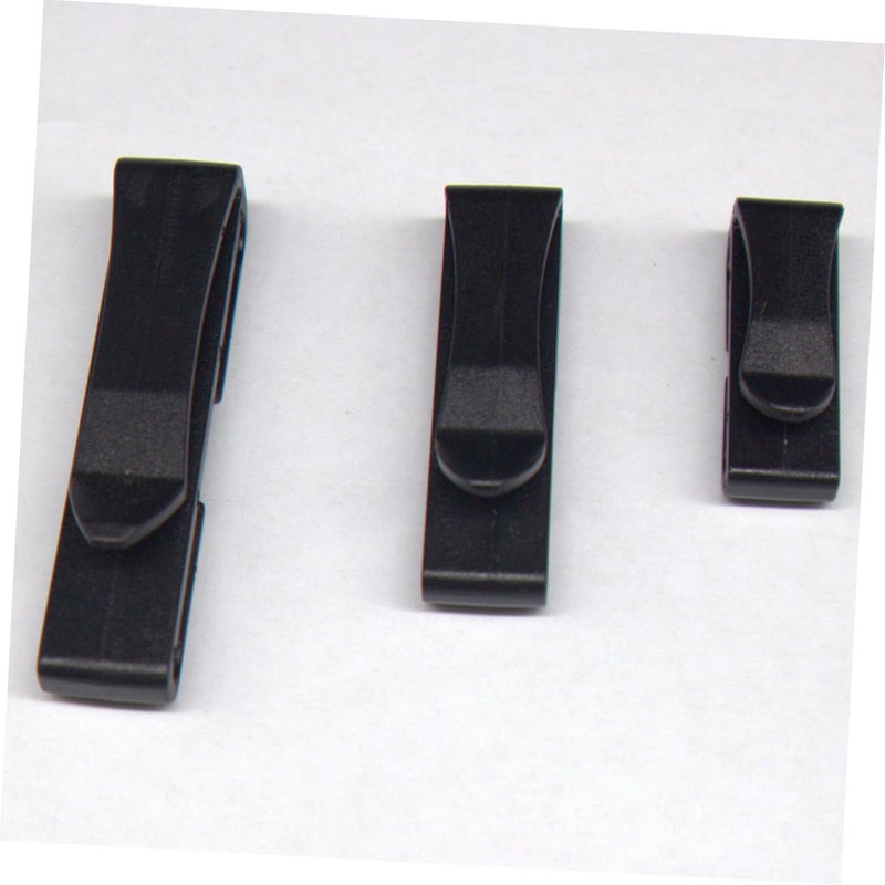 Black Outdoor Belt Clip Buckle Keeper Webbing Management Tool for Backpack Straps - Image 5