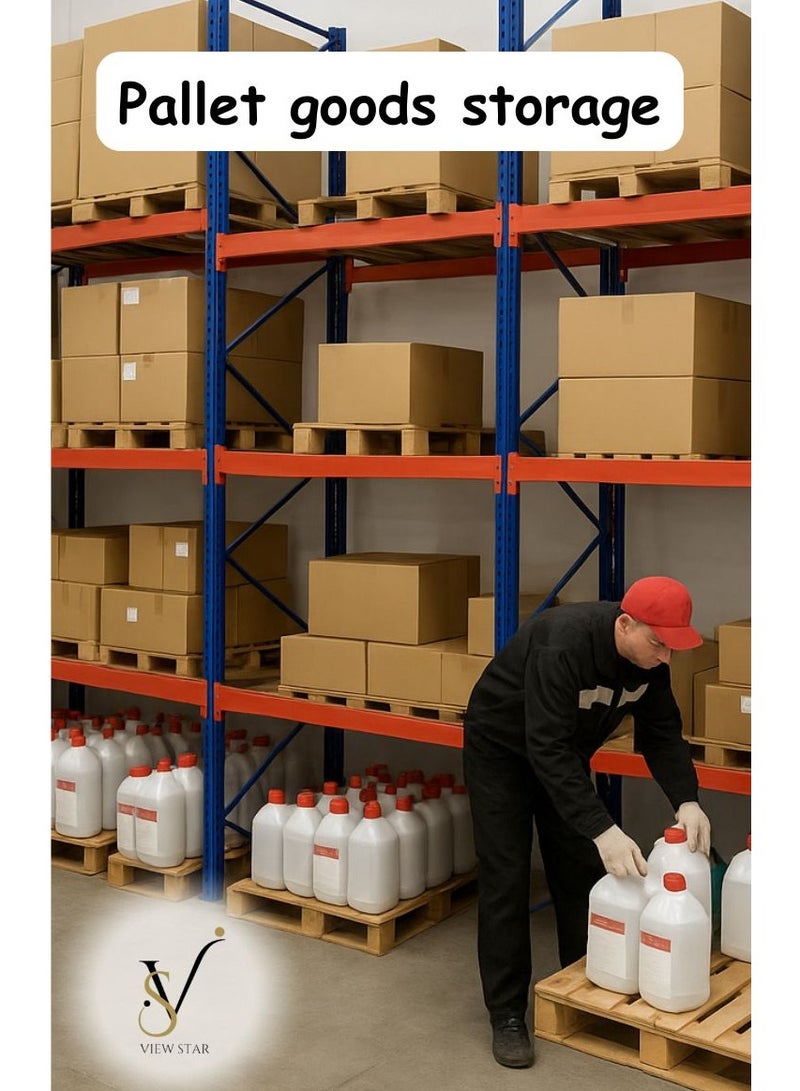 فيوستار رفوف تخزين فيوستار شديدة التحمل للمستودعات - وحدة رفوف معدنية صناعية | رفوف قابلة للتخصيص للمرائب والمستودعات والمتاجر والمستودعات | أرفف فولاذية عالية التحمل - Image 5