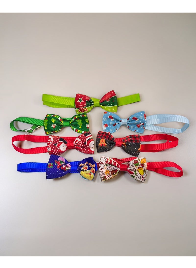 vsell24 Christmas Pet Bow Tie Collar – Adjustable & Festive Accessory for Cats & Dogs - Image 4