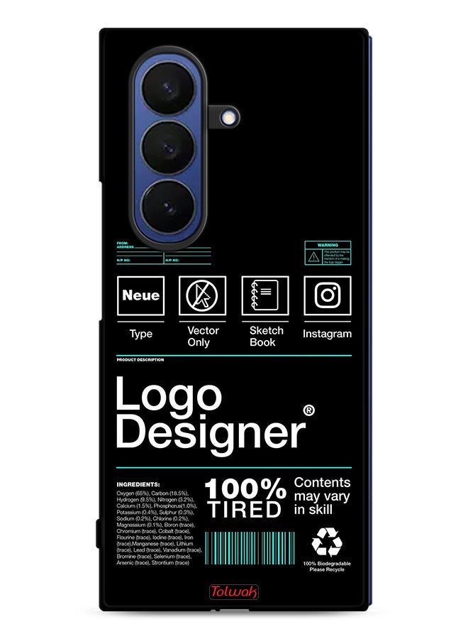 Tolwak Samsung Galaxy Z Fold7 Protective Case Cover Logo Designer Sticker - Image 1
