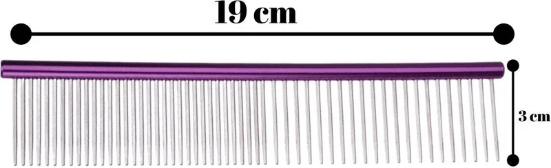 Rennway Metal Dog Comb - Colored Flea Comb