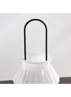 Home Box Auden Glass Lantern with Metal Handle 12.5 x 20 x 12.5 cm  - Image 4