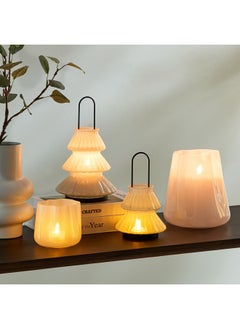 Home Box Auden Glass Lantern with Metal Handle 12.5 x 20 x 12.5 cm  - Image 5