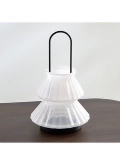 Home Box Auden Glass Lantern with Metal Handle 12.5 x 20 x 12.5 cm  - Image 2
