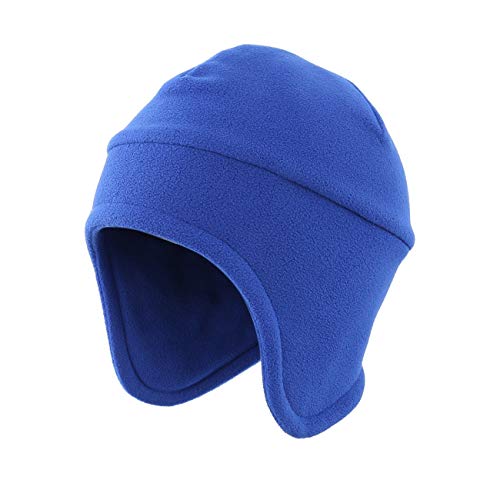 LLmoway Men Skull Beanie Winter Warm Fleece Earflap Hat with Ski Mask Outdoor Windproof Hat Blue - Image 2