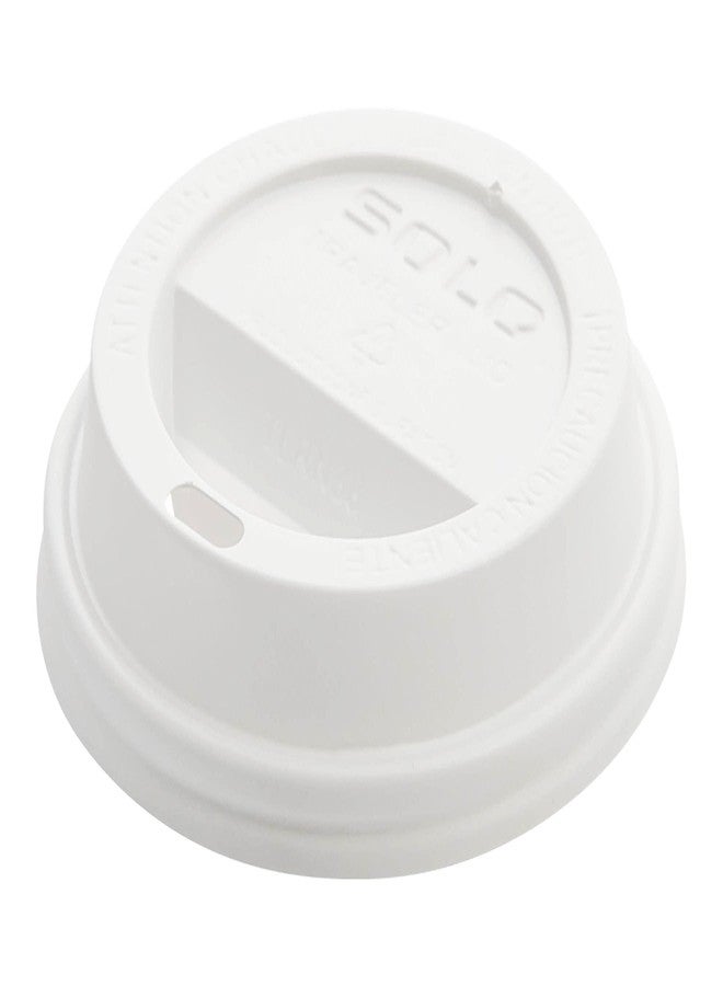 Solo ArtNap SOLO Lid Hot Cups 8 oz Lids White 100 Count TL38R2