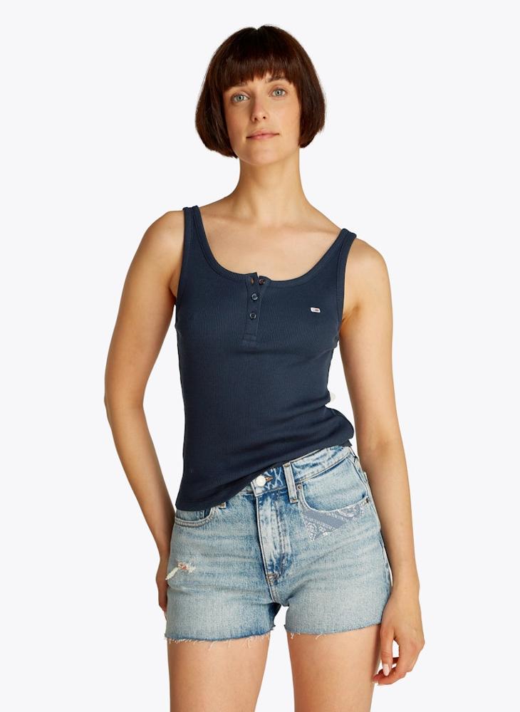 TOMMY JEANS - Crew Neck Logo Vest - Image 1