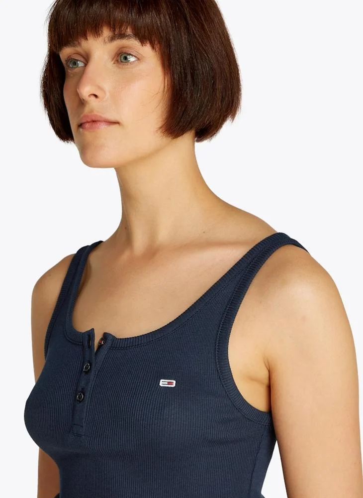 TOMMY JEANS Crew Neck Logo Vest