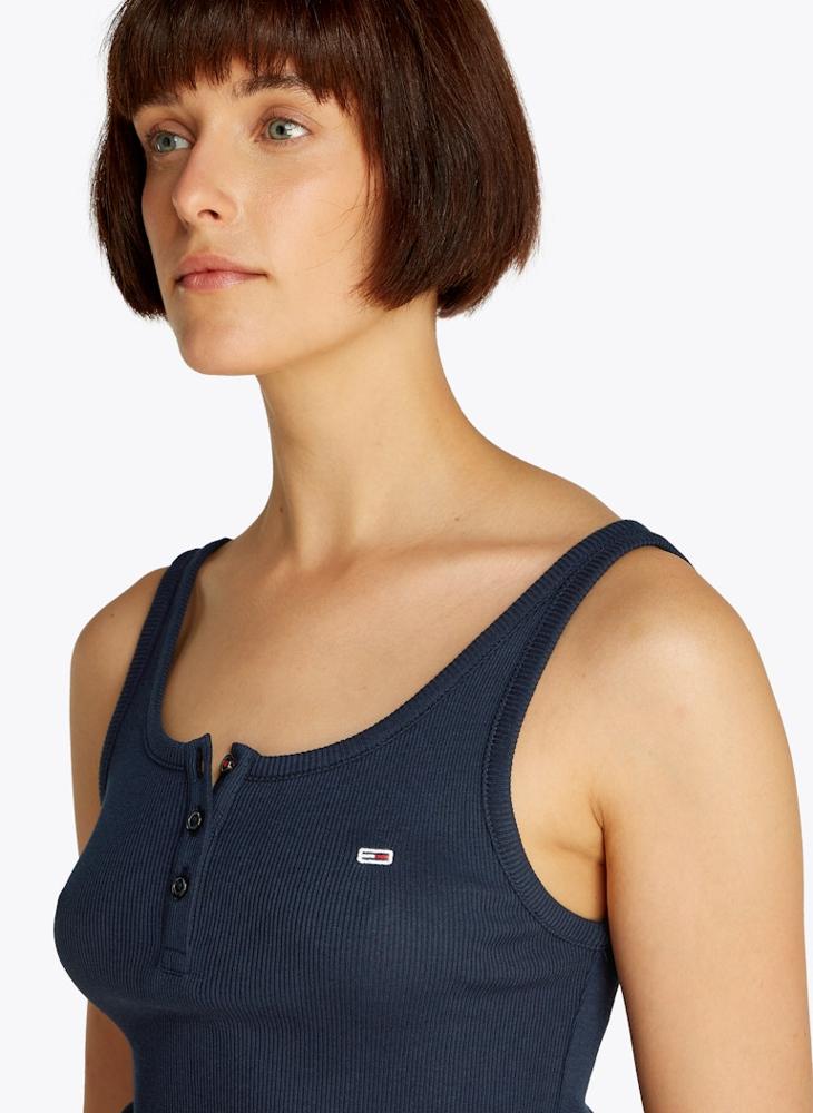 TOMMY JEANS - Crew Neck Logo Vest - Image 1