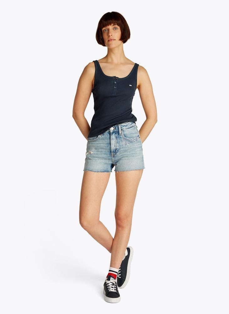 TOMMY JEANS - Crew Neck Logo Vest - Image 1