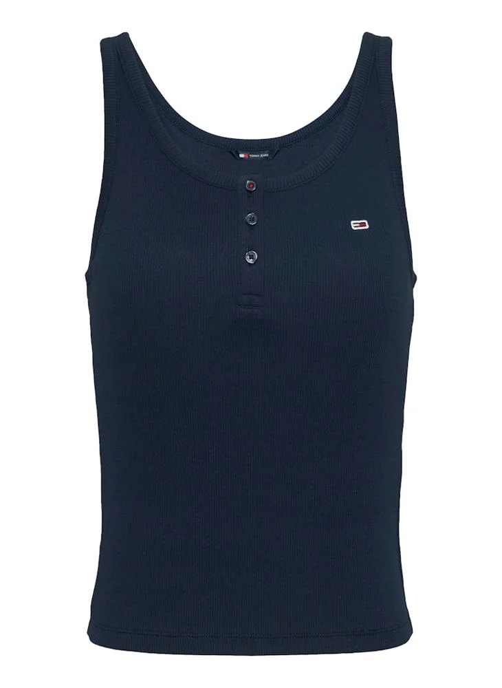 TOMMY JEANS Crew Neck Logo Vest