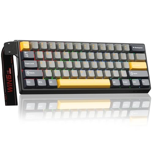 CORBOBO AULA WIN60 HE MAX - 60% Mechanical Gaming Keyboard Wired, Hall Effect Magnetic Switches Hot Swappable, Adjustable Actuation Rapid Trigger Mode, 8000 Hz Polling Rate, 60 Percent Keyboard Compact Design - Image 1