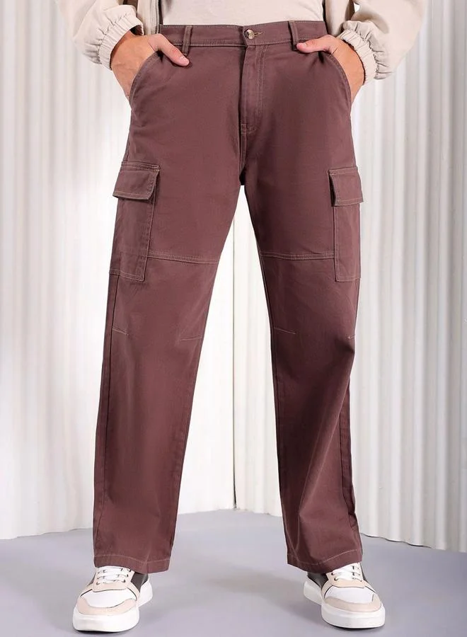 The Indian Garage Co Men Relaxed Fit Mid Rise Cargo