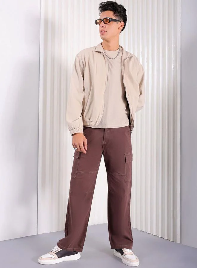 The Indian Garage Co Men Relaxed Fit Mid Rise Cargo