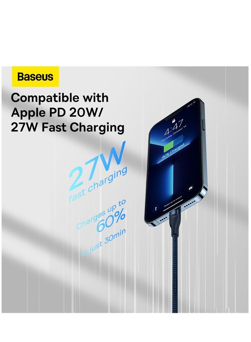 بيسوس كابل شحن USB C متعدد 100 واط [1.5 متر] كابل شحن 3 في 1 من النوع C [100 واط]+Lightning [20 واط] + مايكرو [18 واط] لهاتف Samsung S23، iPad Pro، iPad Mini، MacBook Pro/Air/iPhone 15 Pro Max/ زائد 14 13 12 11 - Image 4