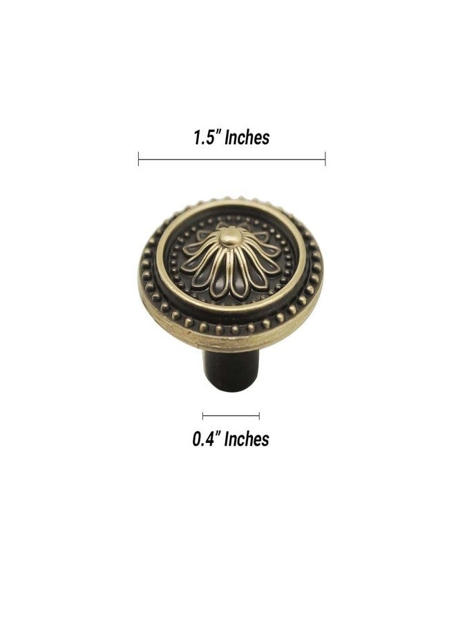 VOLO Antique Brass Cabinet Knob/Wardrobe Door Knobs/Cupboard Drawer Pull Handle/Kitchen Drawer Knob (Knob_S-152_Antique), Antique Brass Finish (2) - Image 4