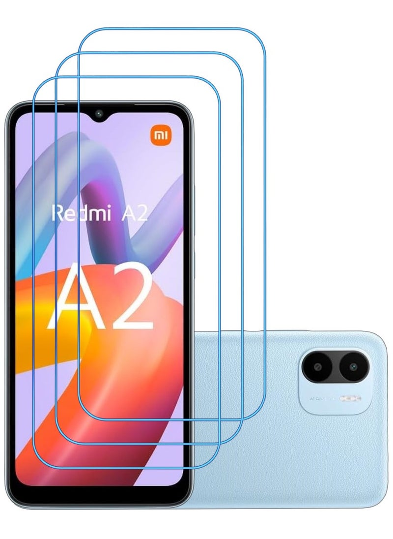 ACLIX 3 Pieces Antistatic ESD Dustproof Premium Quality High Definition Clear Tempered Glass Screen Protector Designed For Xiaomi Redmi A2+ - Image 1