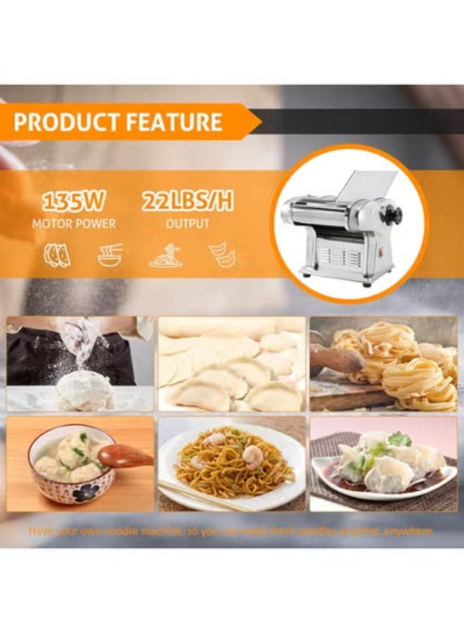 Automatic Electric Pasta Maker Machine, 1L Compact Dough Mixer and Cutter for Fresh Fettuccine, Tagliatelle, Noodles - Image 3