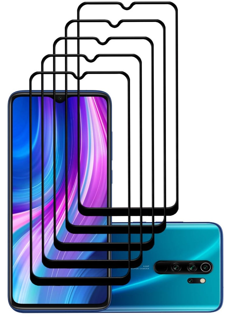 ACLIX 5 Pieces Antistatic ESD Dustproof Premium Quality High Definition Tempered Glass Screen Protector Designed For Xiaomi RedmiNote 8 Pro - Image 1