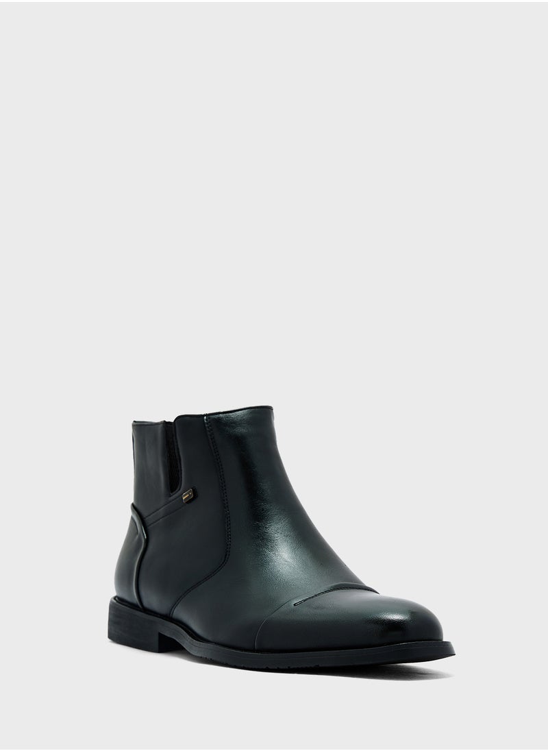 Robert Wood - Formal Ankle Length Pull On Boots - Image 1
