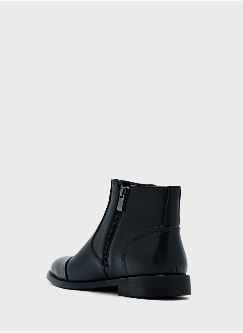 Robert Wood - Formal Ankle Length Pull On Boots - Image 1