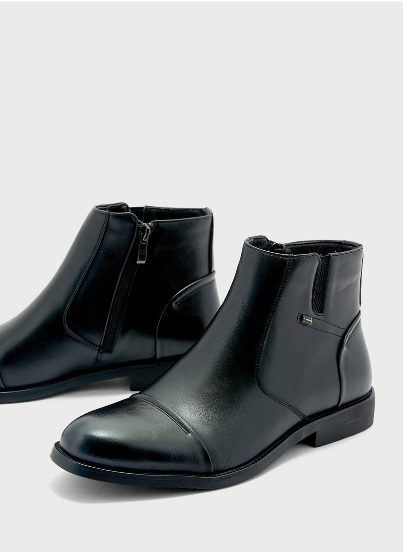 Robert Wood - Formal Ankle Length Pull On Boots - Image 1