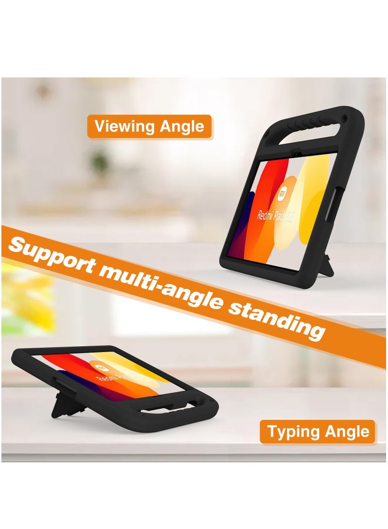 إيفا رغوة خفيفة الوزن مقاومة للصدمات ودائم قرص حماية الأكمام ، مع حامل مقبض ، غطاء حماية الطفل ، مقاومة للحريق ( أسود ) - Image 3