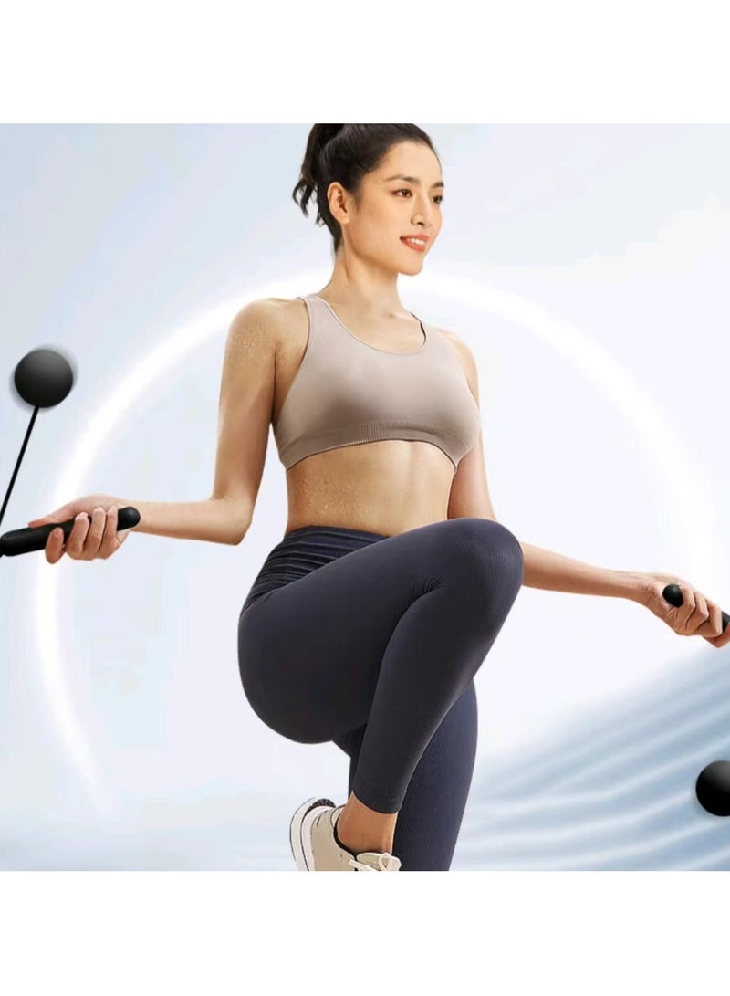 XTEP Jump Rope, Digital Jump Rope Adjustable Weights/Length Cordless Jumping Rope With Alarm Reminder Weighted Jump Rope For Fitness, Exercise, Boxing, Mma, Gym, School Students, Black - Image 2