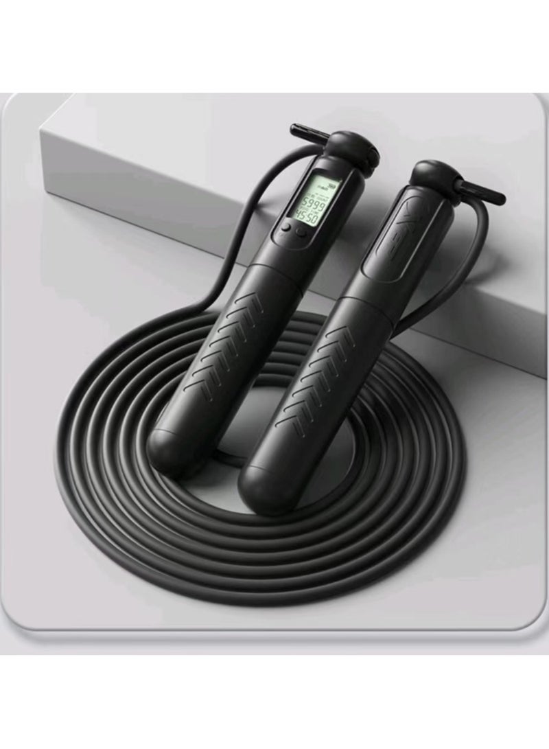 XTEP Jump Rope, Digital Jump Rope Adjustable Weights/Length Cordless Jumping Rope With Alarm Reminder Weighted Jump Rope For Fitness, Exercise, Boxing, Mma, Gym, School Students, Black - Image 3