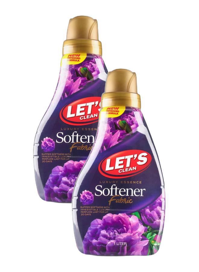 LET'S CLEAN Laundry Fabric Softener Lavender Luxury 1L, Pack of 2 - Image 1