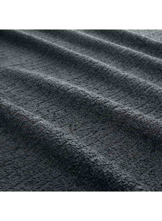 Bath sheet, dark grey, 100x150 cm  - Image 2