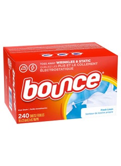 Bounce Bounce Dryer Sheets Laundry Fabric Softener, Fresh Linen Scent, 240 Count  - Image 2