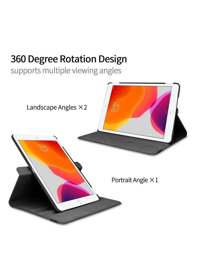 Generic - 360-Degree Rotating Stand Case for iPad 9.7 (2017/2018) & iPad Air 2: Protective Cover with Auto Sleep/Wake Function for 5th/6th Gen iPad - Image 1
