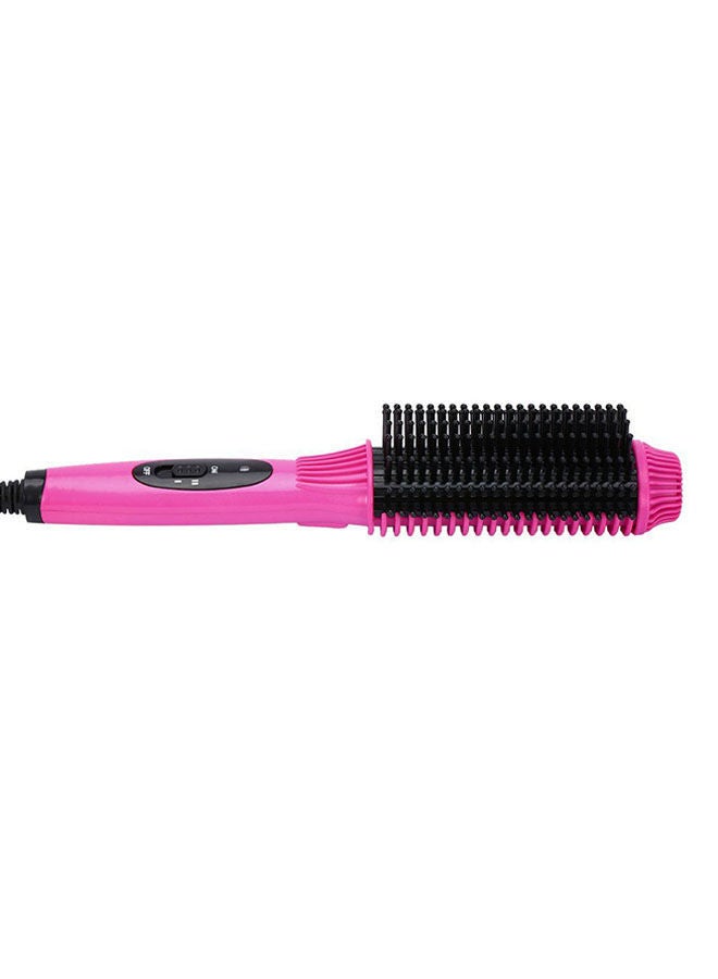 NIBEMINENT 2-In-1 Auto Electric Hair Comb Curler And Straightener Pink - Image 3
