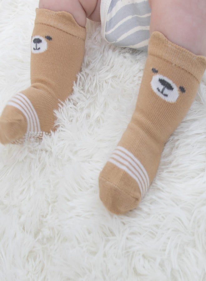 The Peanut Shell The Peanutshell Organic Baby Socks for Girls or Boys 12-24 Months Set of 12 - Non-Slip Grip, Soft and Breathable Cotton Baby Crew Toddler Socks - Comfortable Design for Toddler - Gray Mint - Image 5
