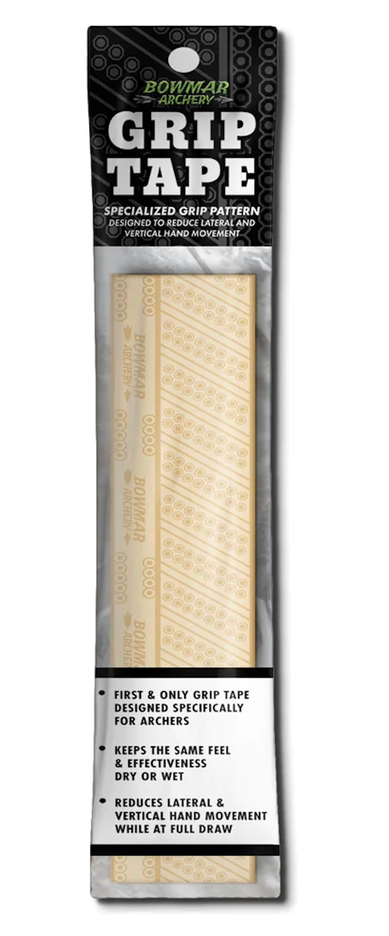 Bowmar Archery Grip Tape, Designed for Archers, Self-Adhering, Effective in Dry or Wet Conditions, Comfortable, Tacky, Easy to Install (Tan) - Image 1