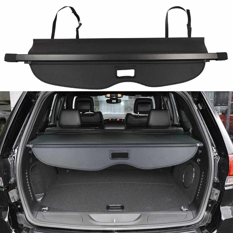 BOPARAUTO Cargo Cover for Jeep Grand Cherokee Accessories with Back Curtain 20112020 2021 Rear Trunk Shade CoverNot fit for 2021 Winter2022 Grand Cherokee L